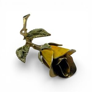 Chic Yellow Floral Brooch